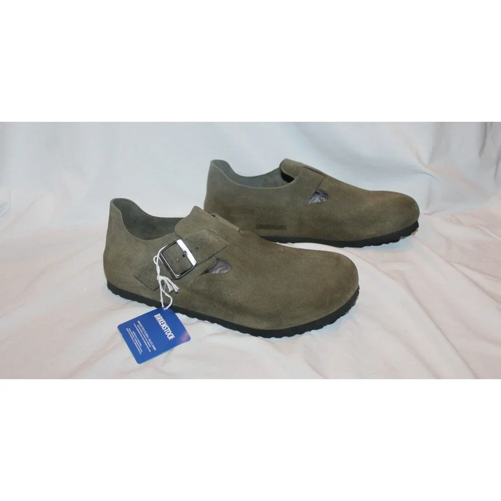 Birkenstock London Men's BS Suede Sandals DRIED THYME EU 44 REGULAR US 11  NEW